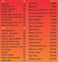 Nonsense Fast food menu 1