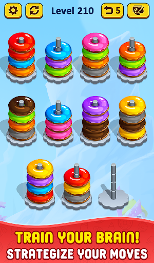 Screenshot Donut Hoop Stack 3d Color Sort