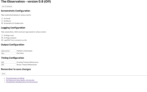 Test Observer - The Observatron