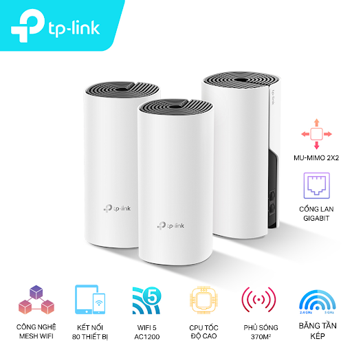 Hệ thống Wifi Mesh TPLink Deco M4 (3-pack)