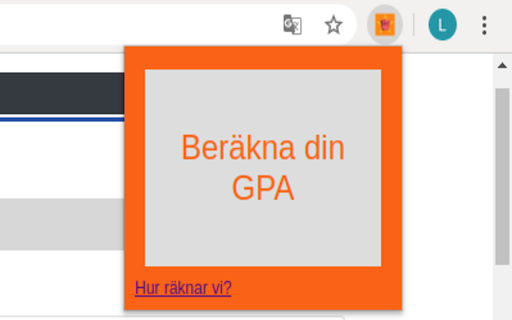 Beräkna GPA LADOK