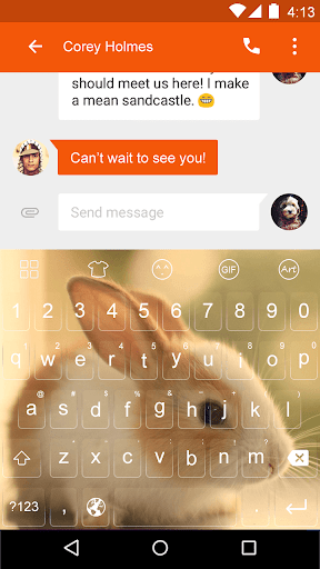 Little Rabbit -Emoji Keyboard