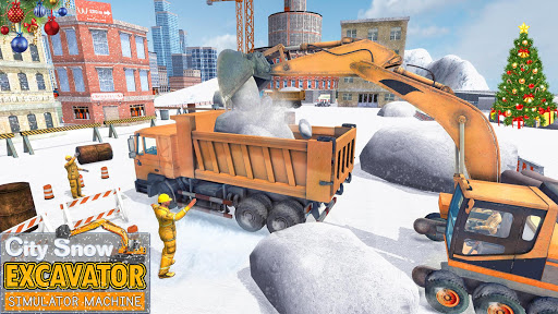 City Snow Excavator Simulator Machine