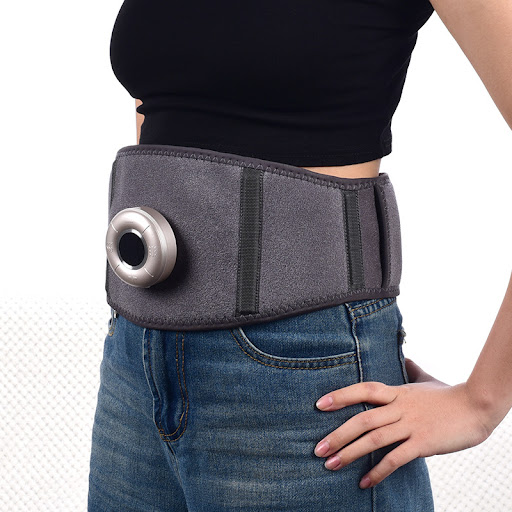 Title 6, Hot Compress Soothing Waist Massager With Vibra...