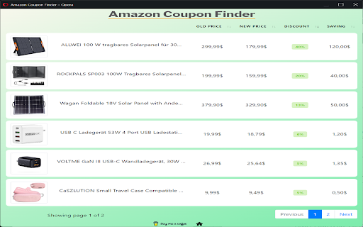 Amazon Coupon finder