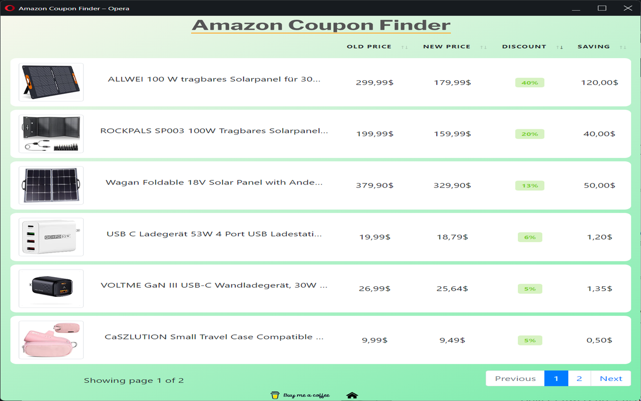 Amazon Coupon finder Preview image 2