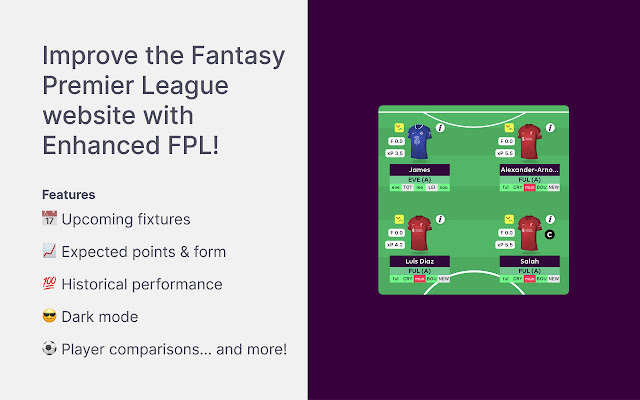 Enhanced FPL - FPL on steroids chrome extension