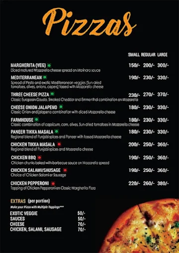 Sugardough menu 