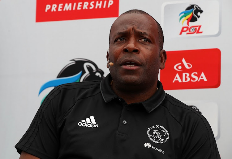 Ajax Cape Town coach Stanley Menzo.