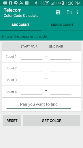 Telecom Color Code Translator