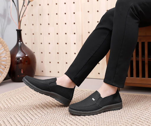 Title 11, Mens Thin Slip-on Non-slip Elderly Dad Shoes B...