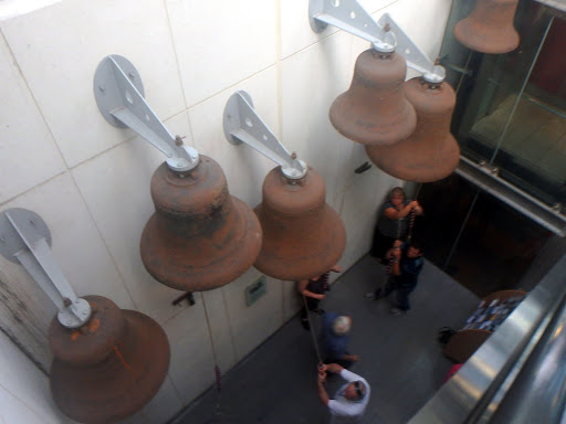 Millennium Galleries stell bells hung dead