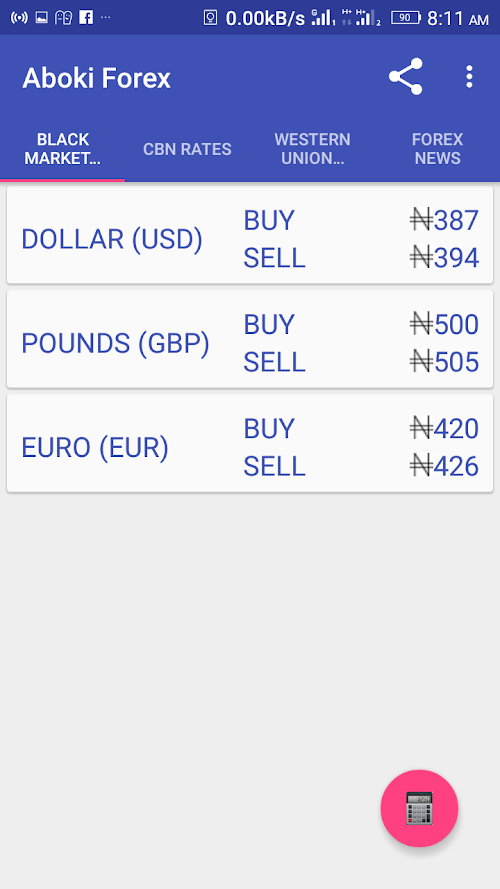 Android application Aboki Forex - No Ad screenshort
