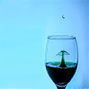 Drop of water in a wine glass. Chrome extension download