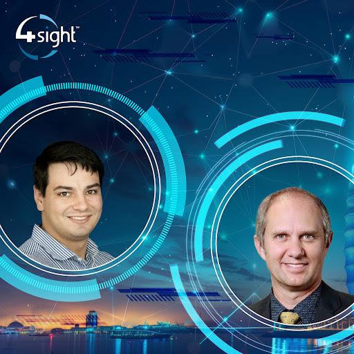 From left: Jeandre du Randt, Business Director: Data Enablement at 4Sight Holdings and Martin Smith, Design Director at Zutari. (Image: Supplied)