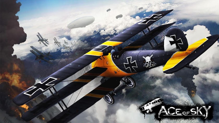 WW1 蒼空のエース:3Dアクション飛行シューティングゲーム Screen 1