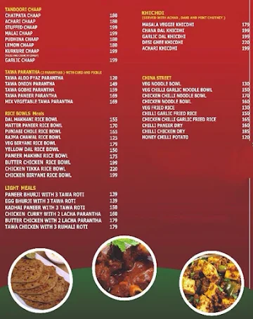 Vrindavan Sweets & Bakery menu 