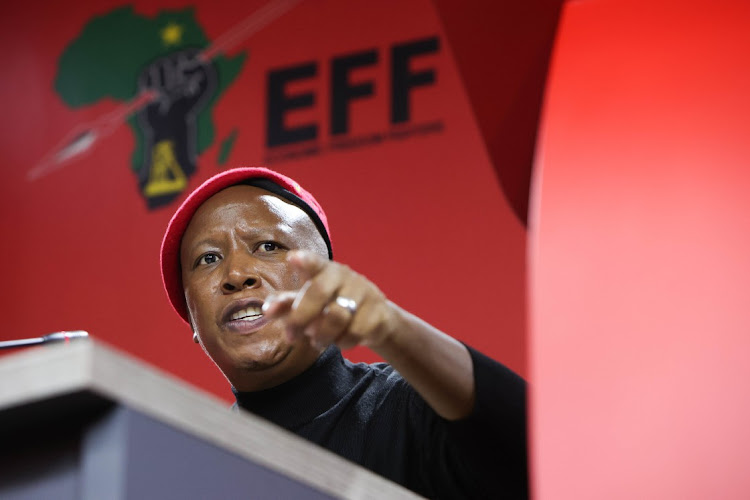 EFF leader Julius Malema says President Cyril Ramaphosa will account for the Phala Phala scandal whether he likes it or not. File photo.