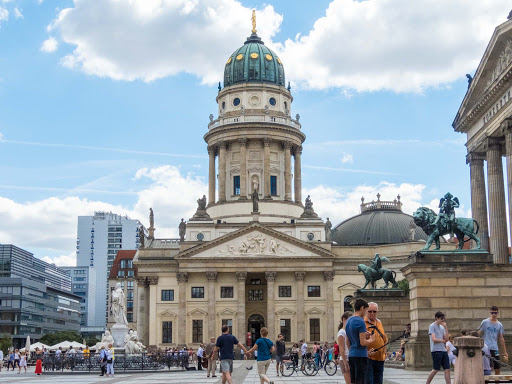 french-cathedral-berlin.jpg -   The French Cathedral (Französischer Dom), or French Church of Friedrichstadt, dates to 1705 in downtown Berlin. 