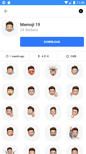 Screenshot WASticker: Memoji Stickers