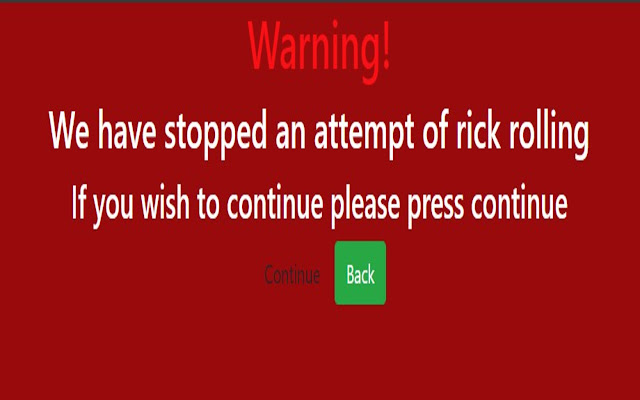 No Rick: Never get rickrolled again!