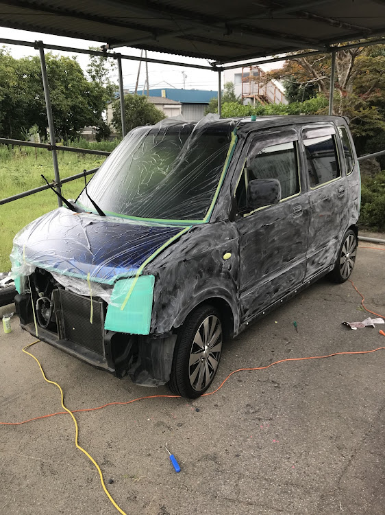ワゴンRのDIY・ワゴンRmh21s・自家塗装 DIY・マットカラーに関するカスタム事例の投稿画像3枚目