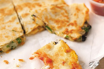 Three-Cheese Quesadillas