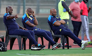 Steve Komphela, senior coach of Mamelodi Sundowns along with co-coaches Rhulani Mokwena and Manqoba Mnqgithi will be looking to end a dry spell in the MTN8 when they face Cape Town City in Saturday's final in Durban. 