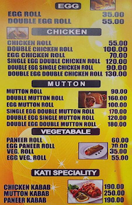 The Hot Kati Roll menu 2