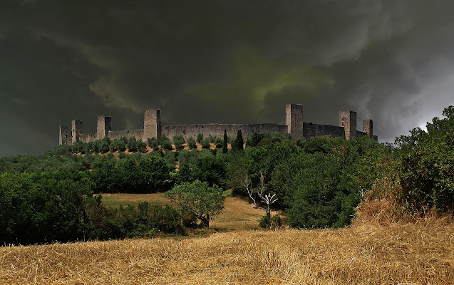 "Però che come sulla cerchia tonda Monteriggion di torri si corona,....Inferno, XXXI di Amadeus