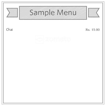 Pandharpuri Chai menu 