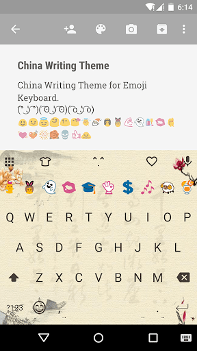 China Writing Emoji Keyboard