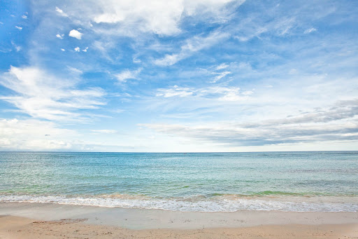 View of the reef from Rose Hall, a Georgian mansion in Montego Bay, Jamaica.