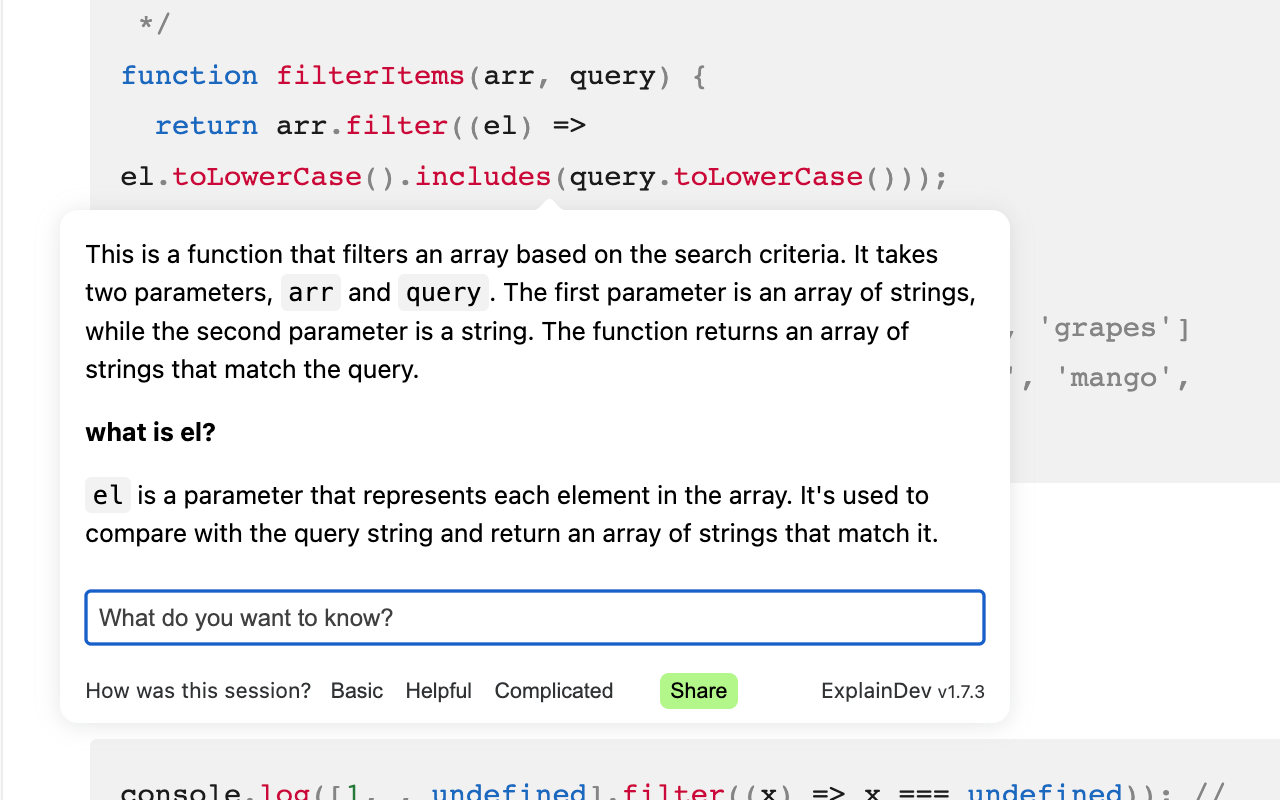 ExplainDev: Explains code on your browser Preview image 6