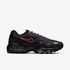 air max 96 ii black / sport red / white / black