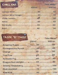 Cane Twist menu 2