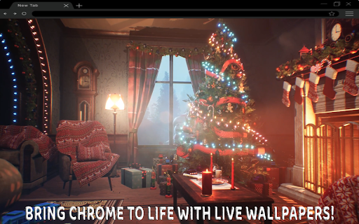 Christmas Magic: Snowman, Glowing Tree, and Fireside Cheer Live Wallpaper