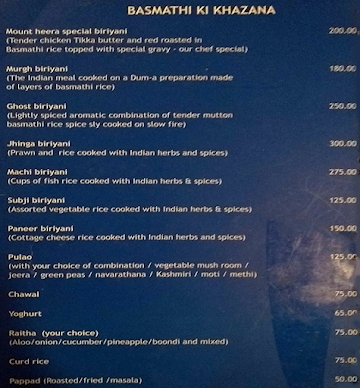 Elite menu 