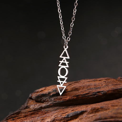 Title 6, Womens simple fashion stainless steel necklace...