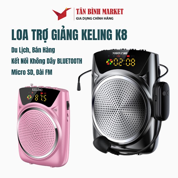 Loa Trợ Giảng Công Suất Lớn Chính Hãng, Máy Trợ Giảng Kaw - Keling K8 Công Suất 35W Bluetooth 5.0