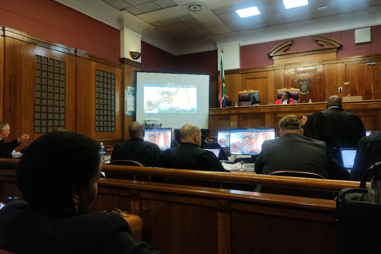 Charles Church testifying virtually in the Free State High Court about the feasibility study he put together for Nulane Investments on behalf of his previous employer Deloitte Consulting.