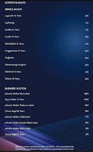 Evviva Sky Lounge - Crowne Plaza Pune City Centre menu 5