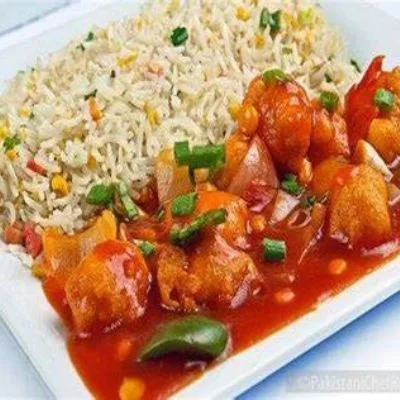 Chicken Fried Rice+ Chicken Manchurian-Gravy