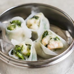 Shrimp & Snow Pea Leaf Dumplings