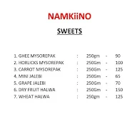 Namkiino menu 3