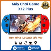 Máy Chơi Game Cầm Tay X12 Plus Freeship Màn Hình 7.1 Inch Full Hd Pin 2500 Mah Tích Hợp 10000 Games