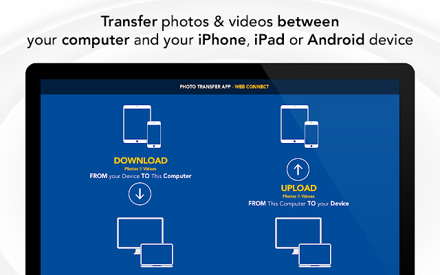 Photo Transfer App chrome extension