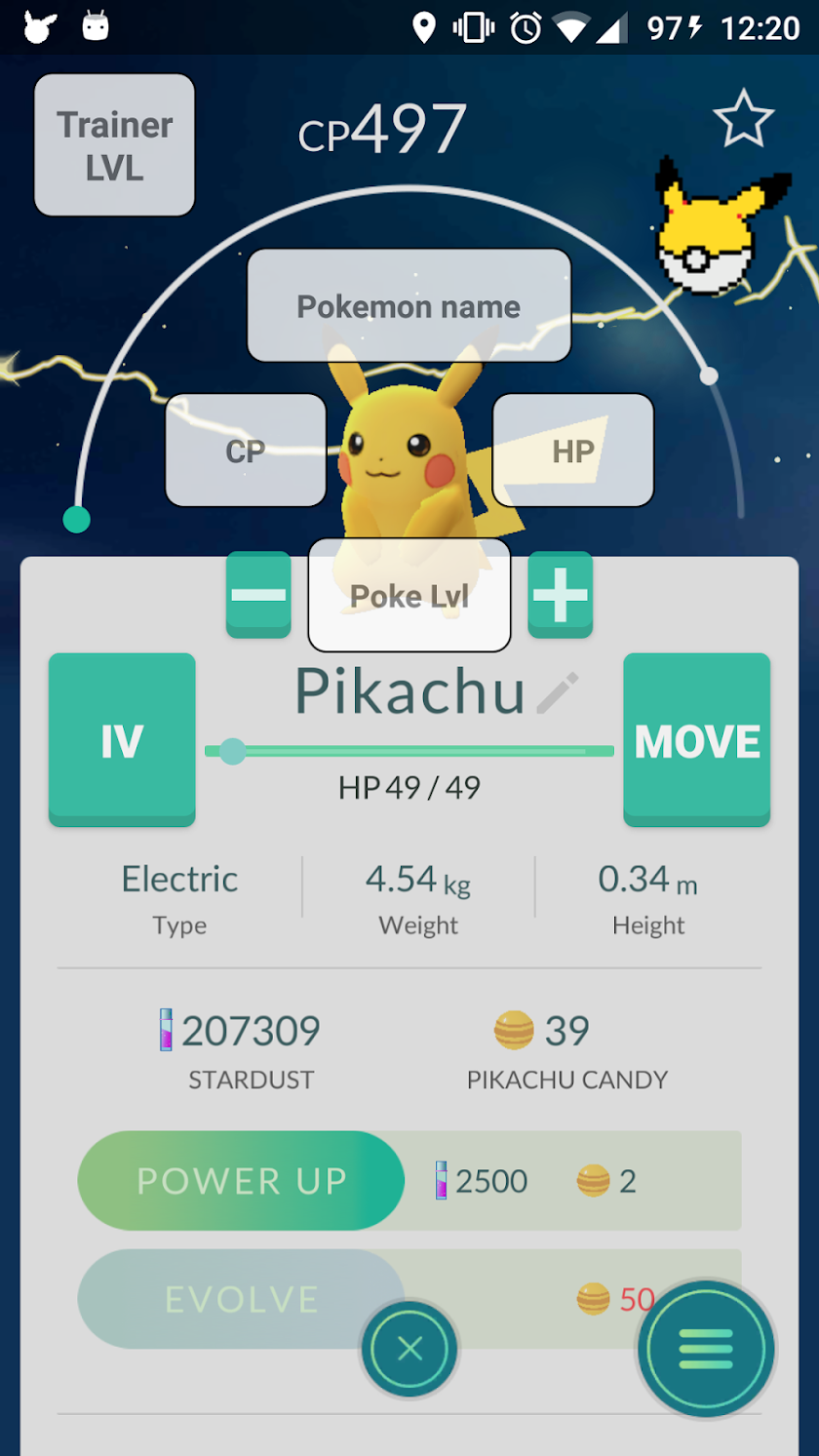 IV Calculator - Poke Assistant Screen 2