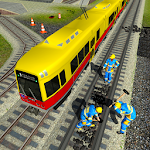 Cover Image of Télécharger Indian Train City Drive Road Construction Sim 1.6 APK