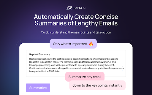 Raply.AI - ChatGPT Email Assistant AI